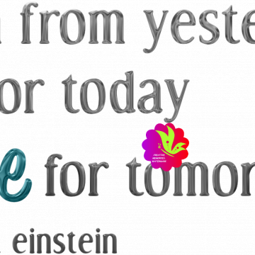 Hope Word. Learn From Yesterday Live For Tommorrow