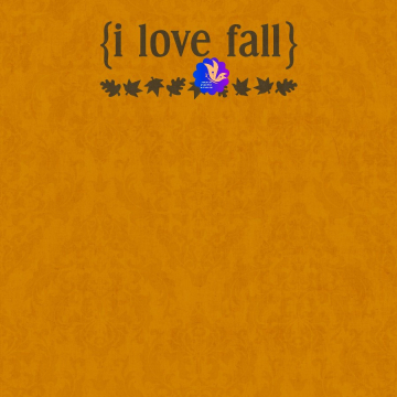I Love Fall Orange