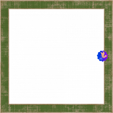 Into The Woods Frame. Square Green