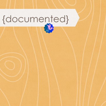 Life Documented. Orange Wood Grains