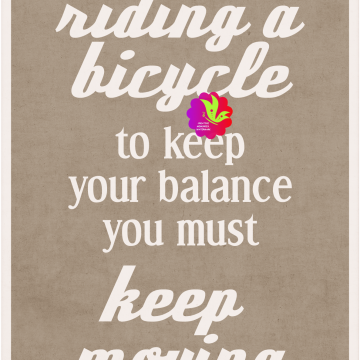 Life Is Word. Life Is Like Riding...Brown