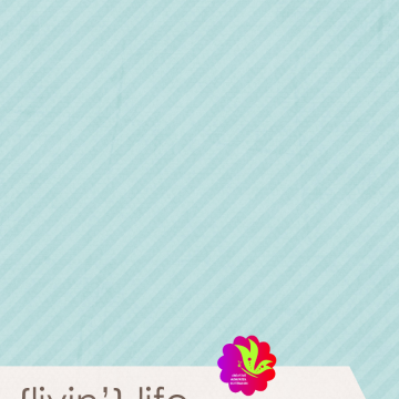 Living Life Label On Blue