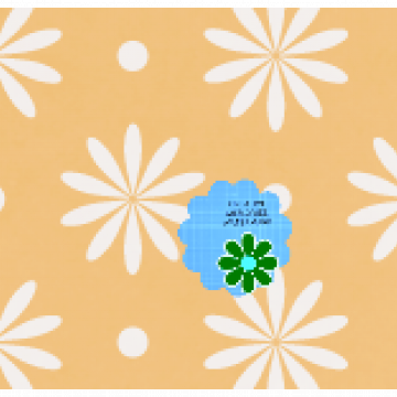 Orange With White Flowers