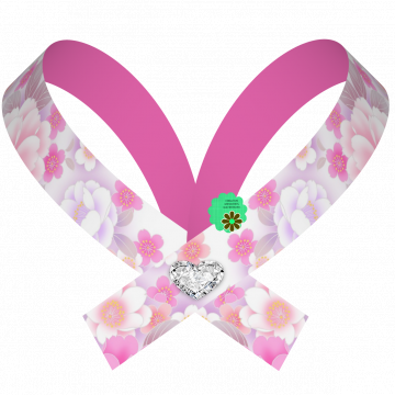FREE PRINT | Pink Flower Bow Button