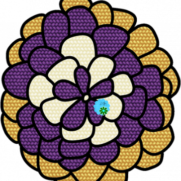 Purple Yellow Flower