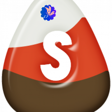 Lowercase S Candy Corn