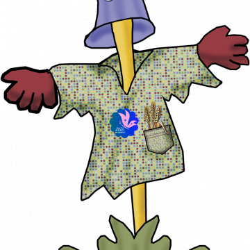 FREE PRINT: Scarecrow Bucket Head