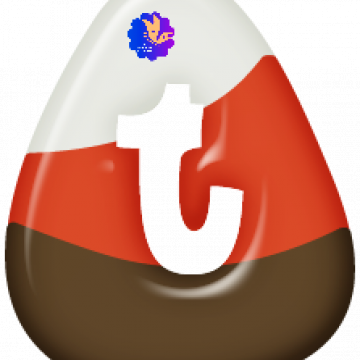 Lowercase T Candy Corn