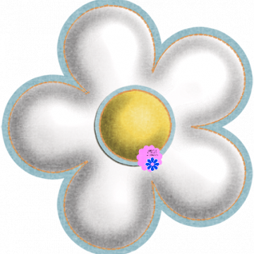 White Flower Button