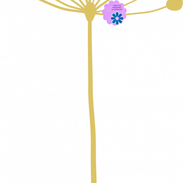 Yellow Doodle Flower