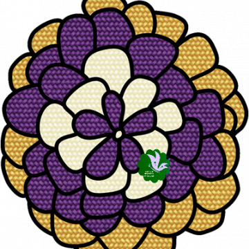 Yellow Purple Flower